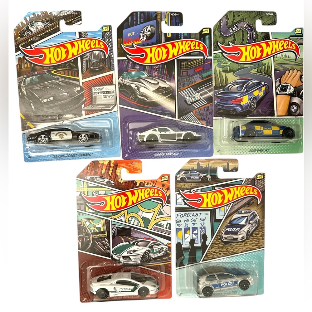 NWT Hot Wheel Police Series - 5 Cars